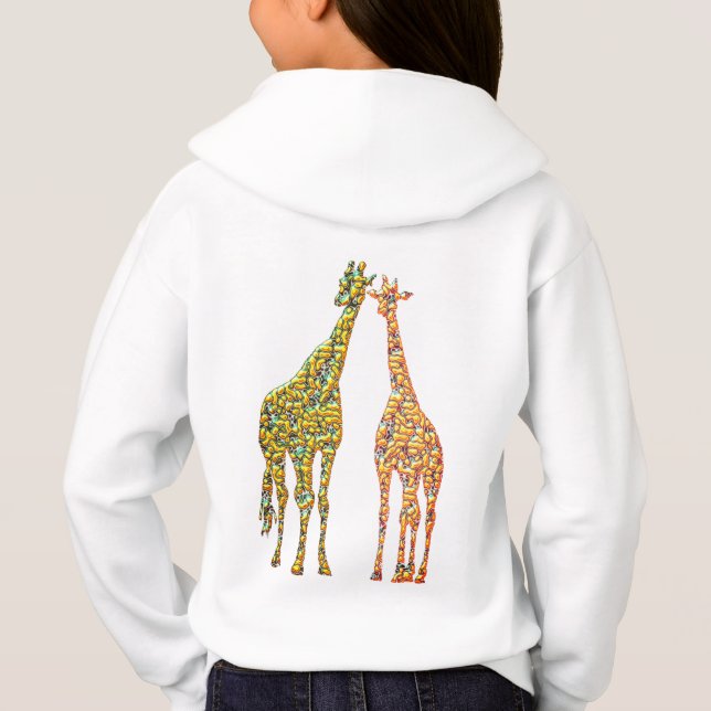 Giraffe Couple Hoodie (Rückseite)
