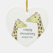 Giraffe Couple Wedding Anniversary