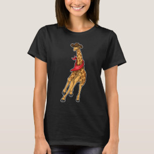 Giraffe Cowboy Cowboy-Hut T-Shirt