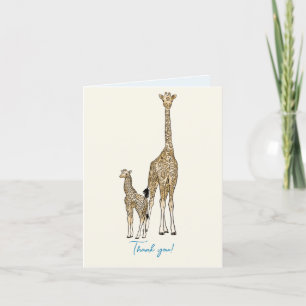 Giraffe Dankeskarte
