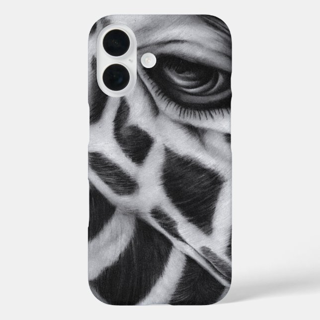 Giraffe Das Auge iPhone 16 Hülle (Rückseite)