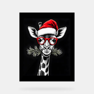 Giraffe de Noël Santa Hat Pajama Cadeau Famille Ma