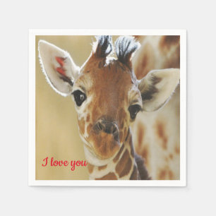 Giraffe de serviettes en papier