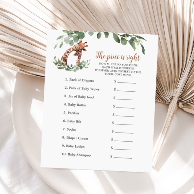 Giraffe Der Preis ist das richtige Spiel (Von Creator hochgeladen)