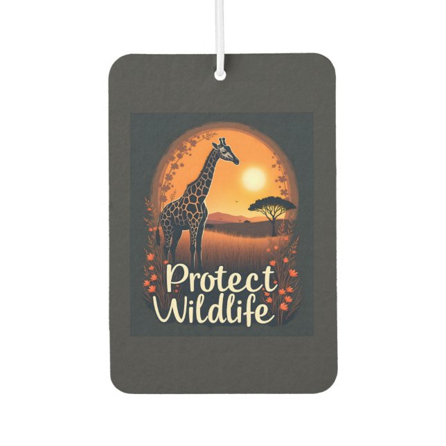 Giraffe der Savanne Tank Top Autolufterfrischer (Vorderseite)