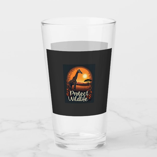 Giraffe der Savanne Tank Top Glas (Vorderseite)
