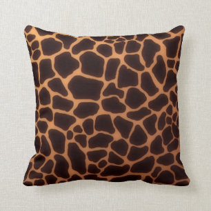 Giraffe-Druckkopf Kissen