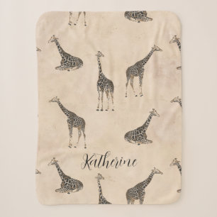 Giraffe Dschungel Safari Rustikales Tier Sherpadecke