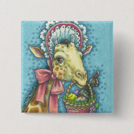 GIRAFFE EASTER FRÜHSTÜCK BONNET FERIENWOHNUNG TASC BUTTON