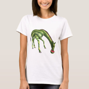 Giraffe Eating Watermelon T-Shirt