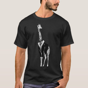 Giraffe en costume T-shirt classique