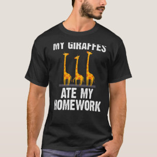 Giraffe entwirft Kinder Kleinkinder Safari Wildlif T-Shirt