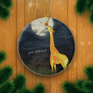 Giraffe et Lune   Décoration personnalisée