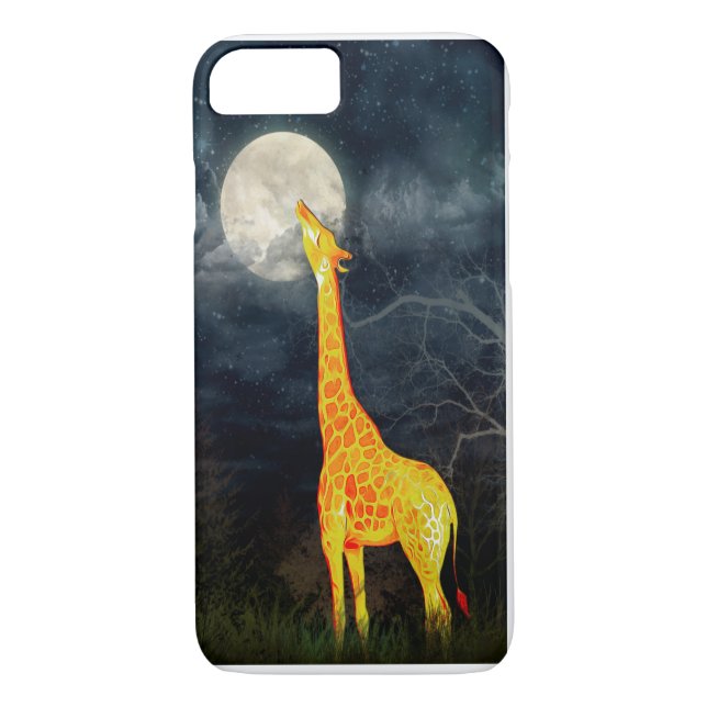 Giraffe et Lune iPhone Samsung Galaxy S6/S5 Coque (Dos)