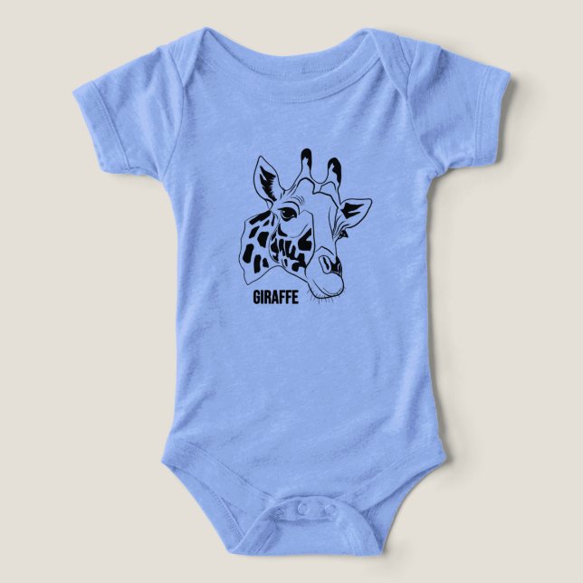 Giraffe face on Toddlers baby cloths (Design Vorderseite)
