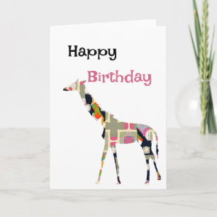 Giraffe Faltkarte Karte