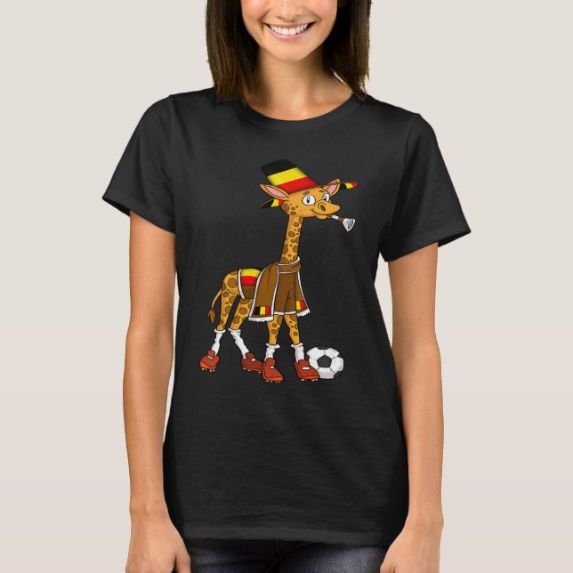 Giraffe fan Belgium T-Shirt (Vorderseite)