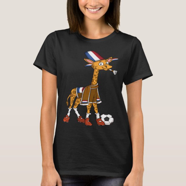 Giraffe Fan Holland T-Shirt (Vorderseite)
