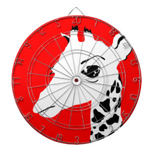 Giraffe (Farbe anpassbar) Dartscheibe