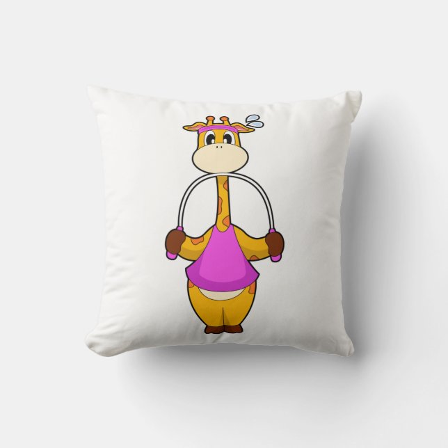 Giraffe Fitness Rope Kissen (Vorderseite)