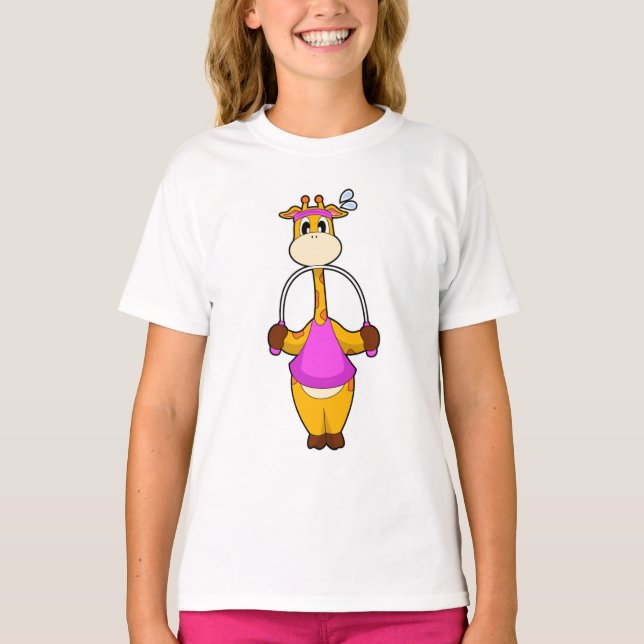 Giraffe Fitness Rope T-Shirt (Vorderseite)