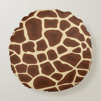 Giraffe Flecken Druck Rundes Kissen