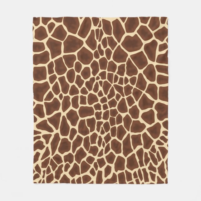 Giraffe Flecken Fleecedecke (Vorderseite)