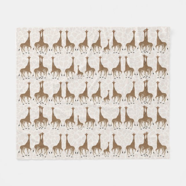 Giraffe Fleece Blanket (Vorderseite (Horizontal))