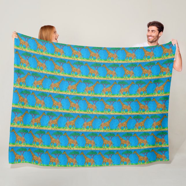 Giraffe - Fleece-Decke Fleecedecke (Beispiel)