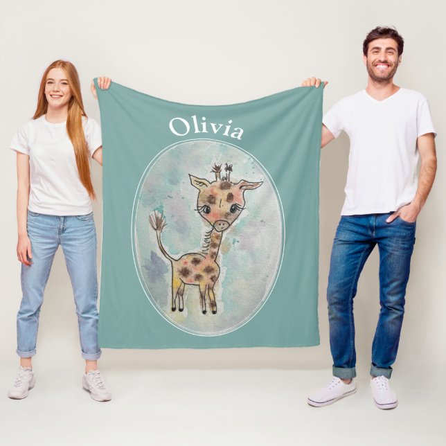 Giraffe Fleecedecke (Beispiel)