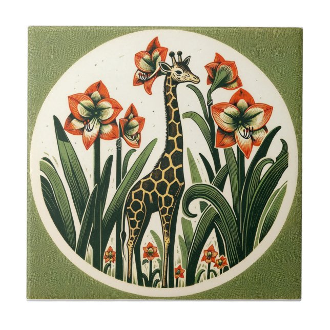 Giraffe Fliese (Vorderseite)