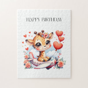 Giraffe Flugzeug Geburtstag