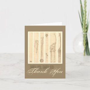 Giraffe "Follow the Leader" Vielen Dank Dankeskarte