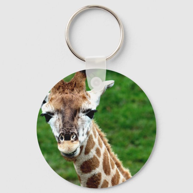 Giraffe Foto Schlüsselanhänger (Vorderseite)