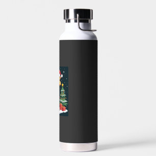 Giraffe Frohe Weihnachten Baum Beleuchtung Santa G Trinkflasche