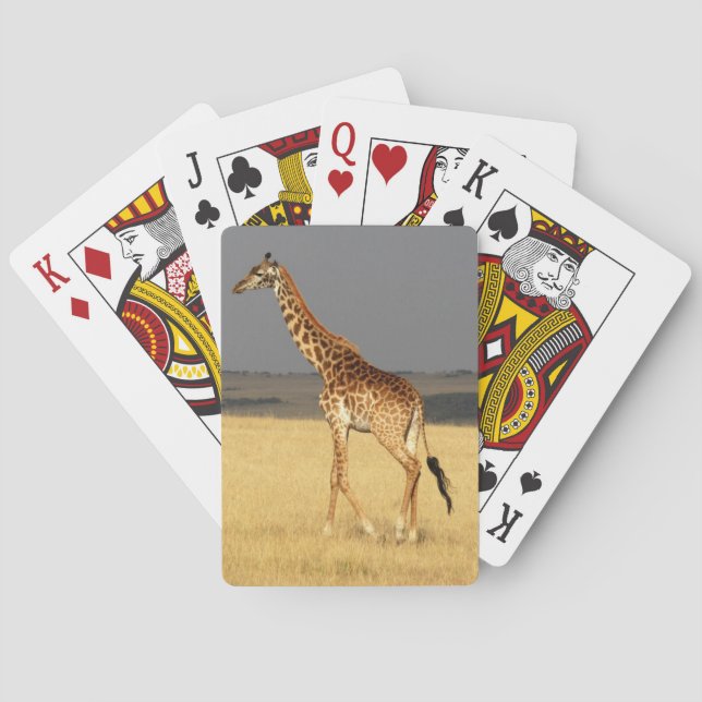 Giraffe für Afrikanische Tiere Spielkarten (Rückseite)