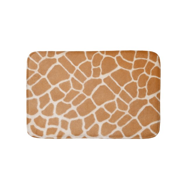 Giraffe Fur Exotic Animal Print Badematte (Vorderseite)