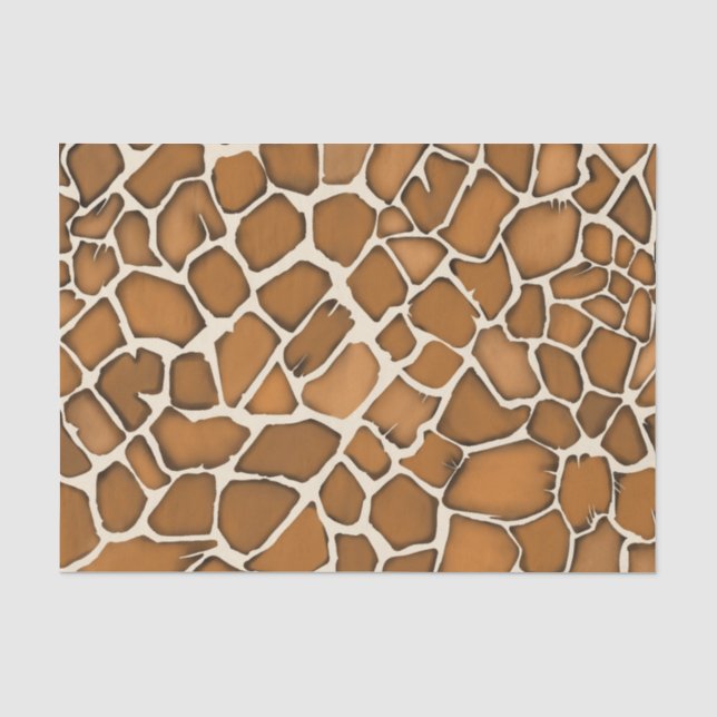 Giraffe Fur Gemustert Print Seidenpapier (Vorderseite)