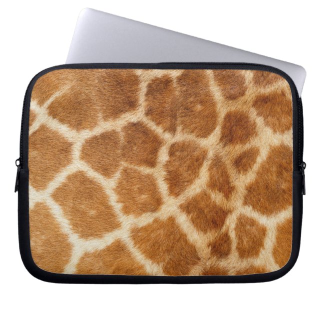 Giraffe Fur Print Laptopschutzhülle (Vorderseite)