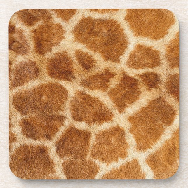 Giraffe Fur Print Untersetzer (Vorderseite)