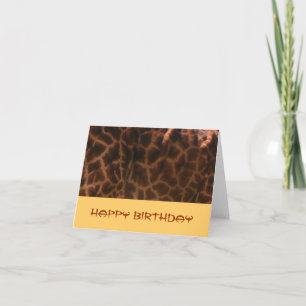 Giraffe Geburtskarte Karte