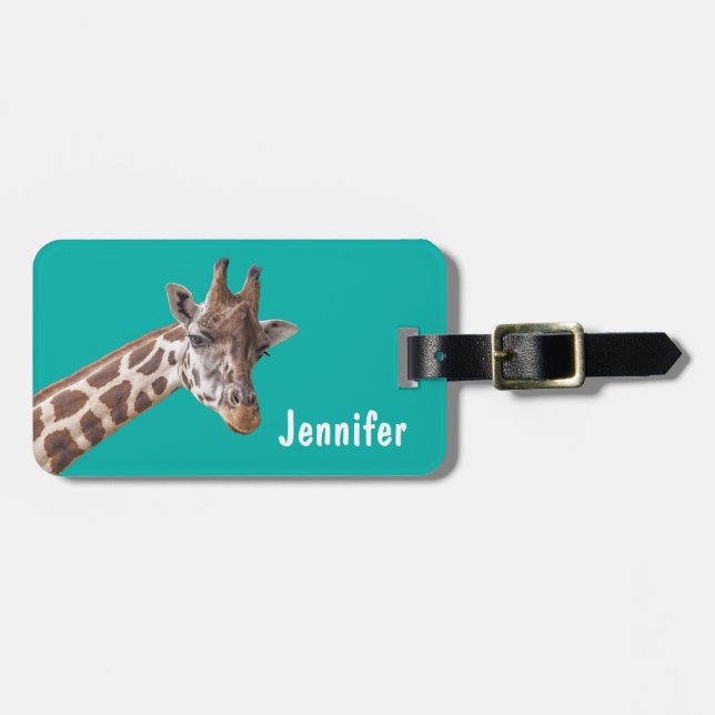 Giraffe Gepäckanhänger (Vorderseite horizontal)