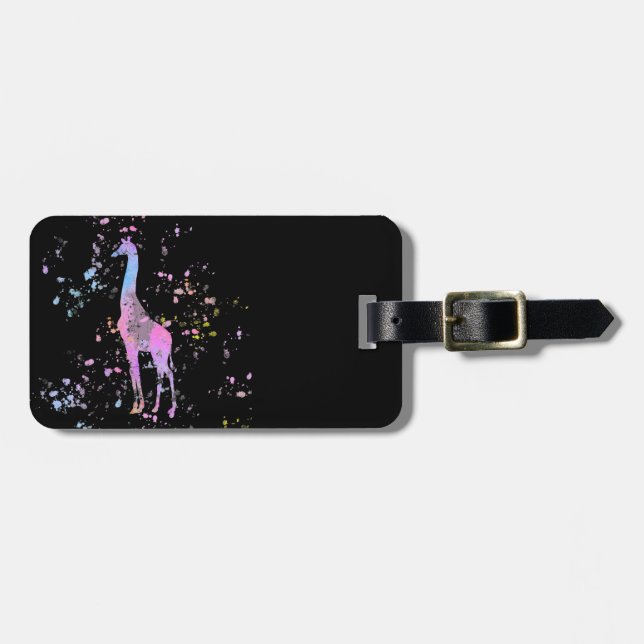 Giraffe Gepäckanhänger (Vorderseite horizontal)