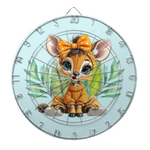 Giraffe gepunktete Fliege  Dartscheibe