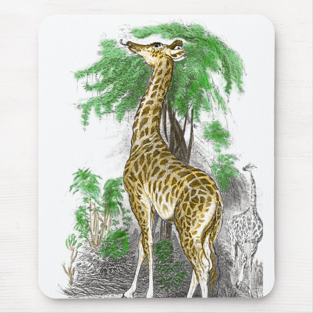 Giraffe Geschenke Mousepad (Vorne)