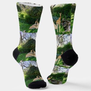 Giraffe-Geschichte Buchzeit, Crew-Socken Socken
