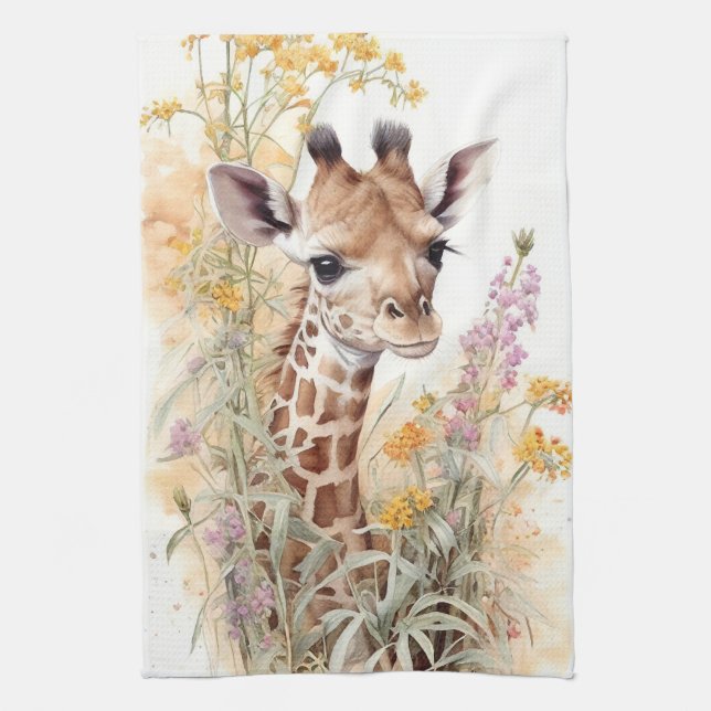 Giraffe Geschirrtuch (Vertikal)