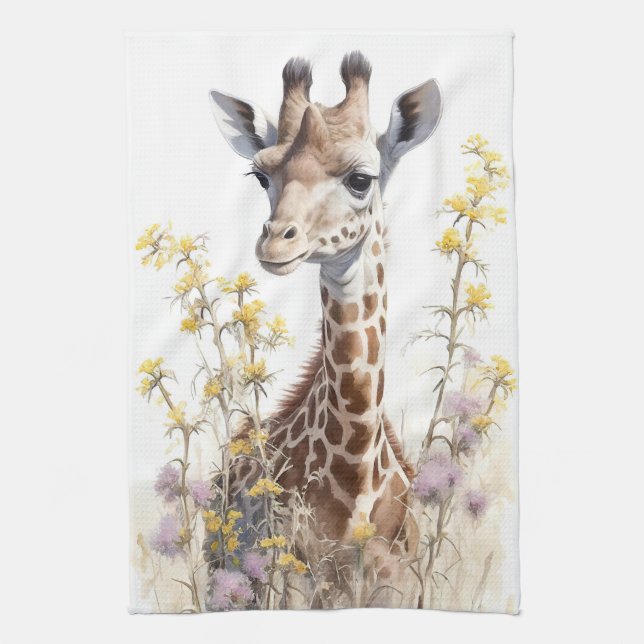 Giraffe Geschirrtuch (Vertikal)