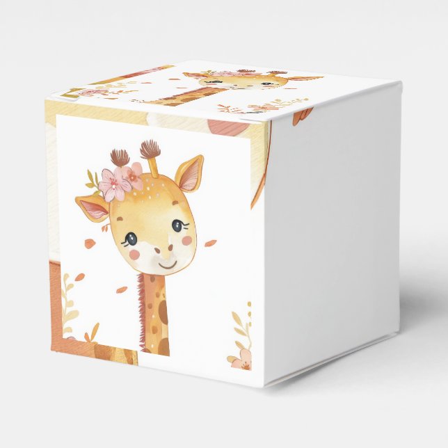 "Giraffe Gift Cube Box" Geschenkschachtel (Vorderseite)