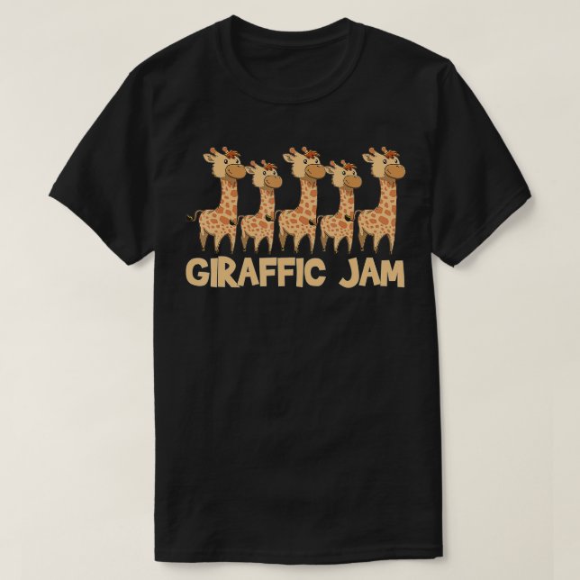 Giraffe Giraffic Jam Funny Pun Niedlich T-Shirt (Design vorne)
